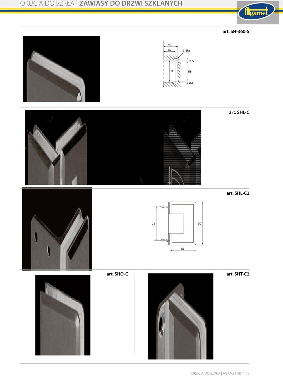 SHL-C art. SHL-C2 art. SHO-C art.