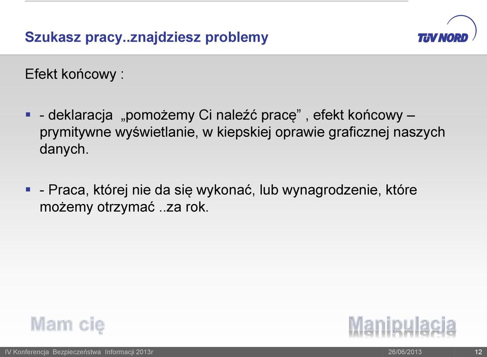 naleźć pracę, efekt końcowy prymitywne wyświetlanie, w kiepskiej
