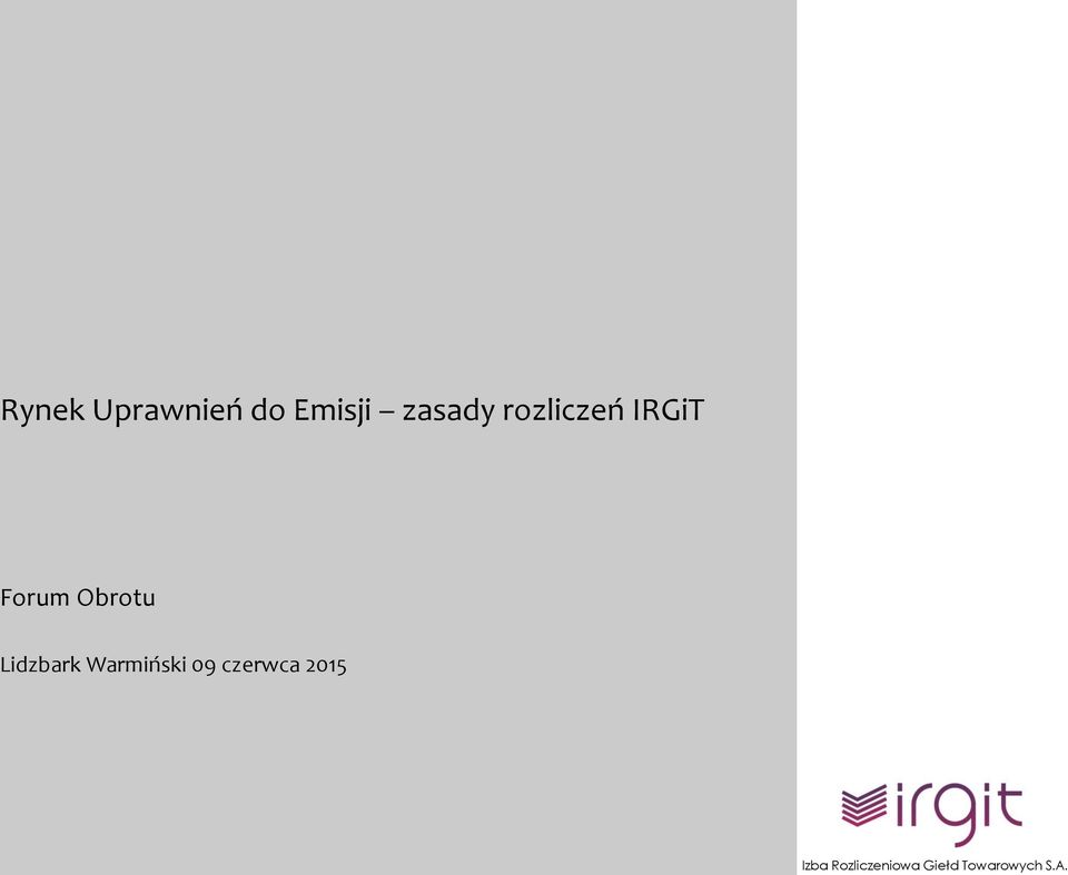 rozliczeń IRGiT