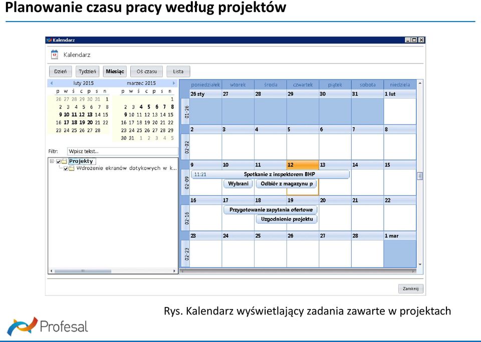 Kalendarz wyświetlający
