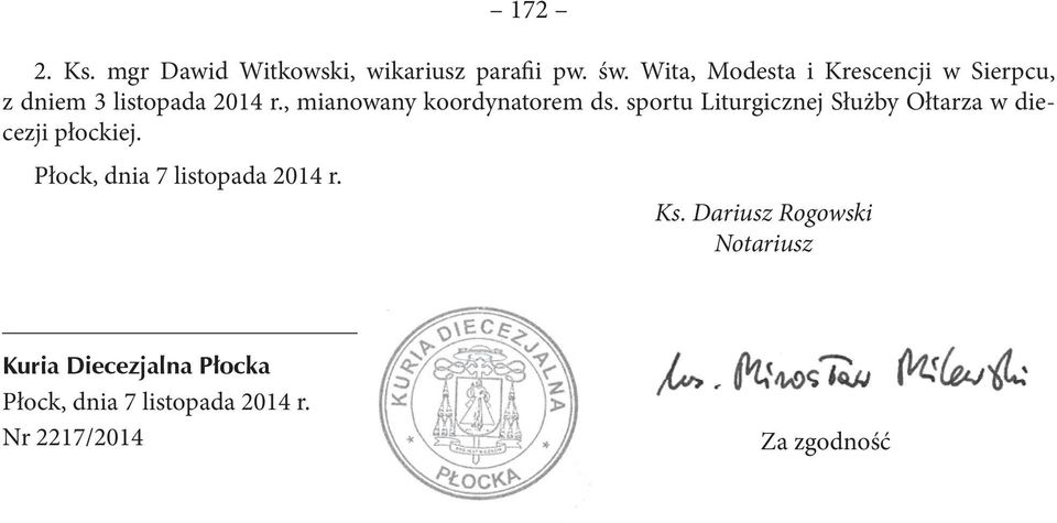 , mianowany koordynatorem ds.