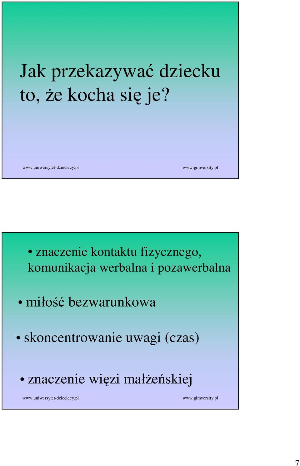 werbalna i pozawerbalna miłość bezwarunkowa