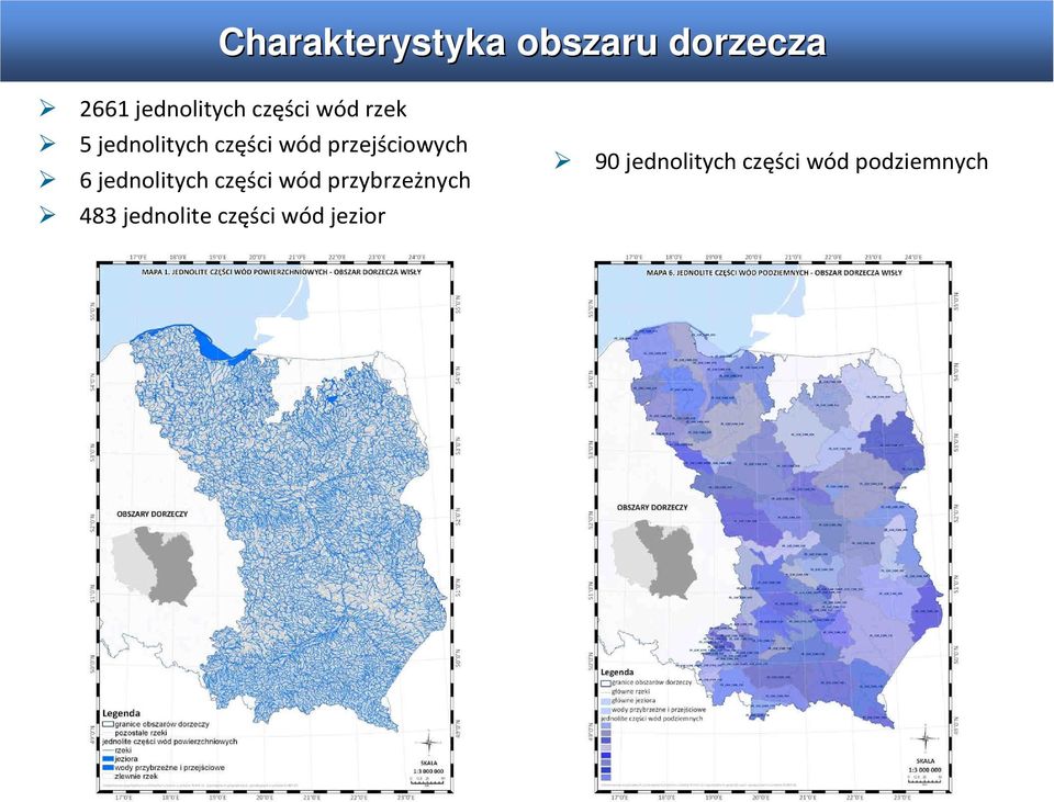 przejściowych 6 jednolitych części wód przybrzeżnych