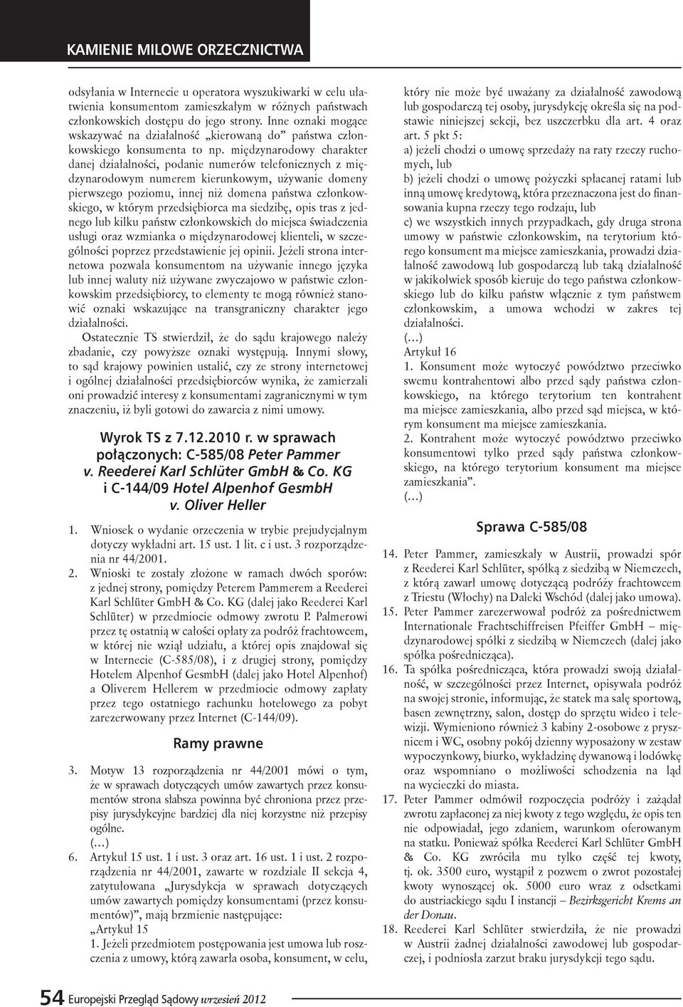 międzynarodowy charakter danej działalności, podanie numerów telefonicznych z międzynarodowym numerem kierunkowym, używanie domeny pierwszego poziomu, innej niż domena państwa członkowskiego, w