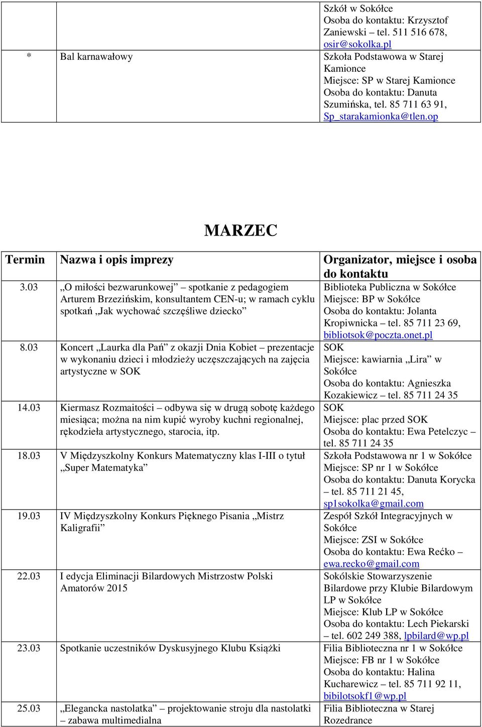 03 O miłości bezwarunkowej spotkanie z pedagogiem Arturem Brzezińskim, konsultantem CEN-u; w ramach cyklu spotkań Jak wychować szczęśliwe dziecko 8.