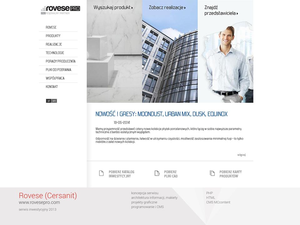 serwisu architektura informacji, makiety