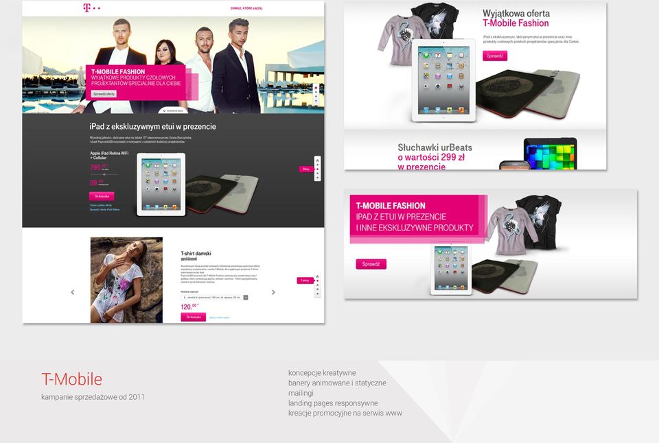 statyczne mailingi landing pages