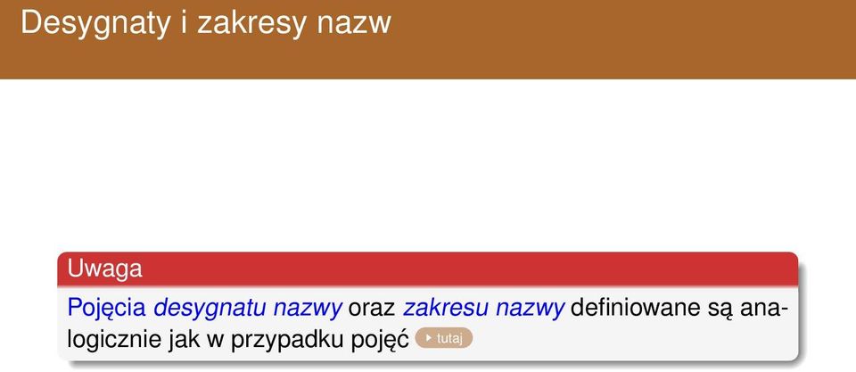 zakresu nazwy definiowane są