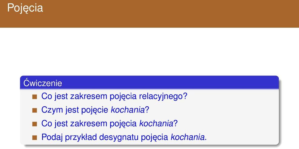 Czym jest pojęcie kochania?