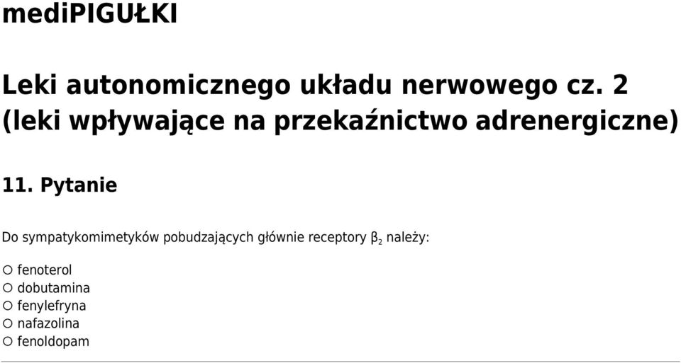 głównie receptory β 2 należy: