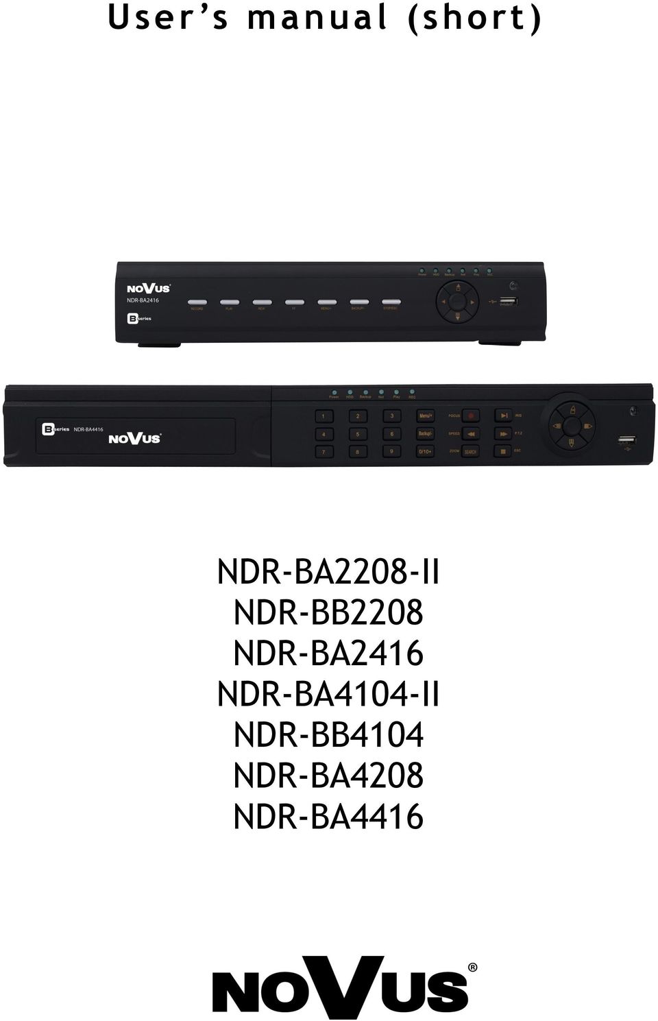 NDR-BB2208 NDR-BA2416