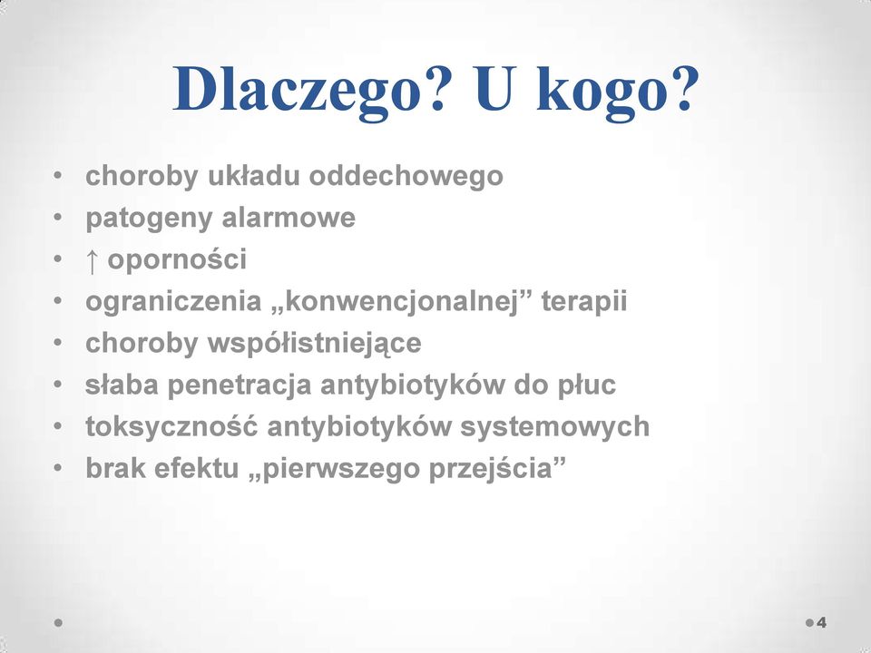 ograniczenia konwencjonalnej terapii choroby współistniejące