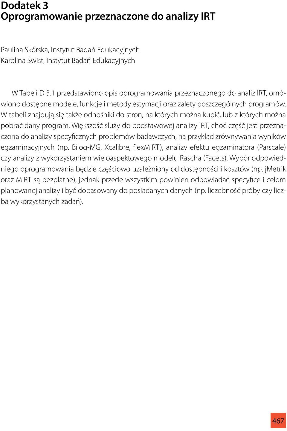 W tabeli znajdują się także odnośniki do stron, na których można kupić, lub z których można pobrać dany program.