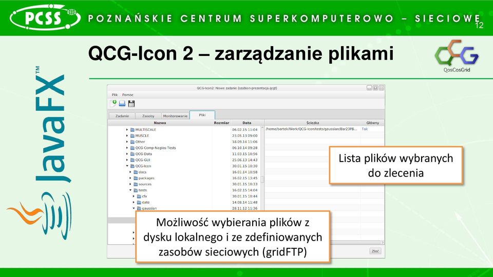 wybierania plików z dysku lokalnego i ze