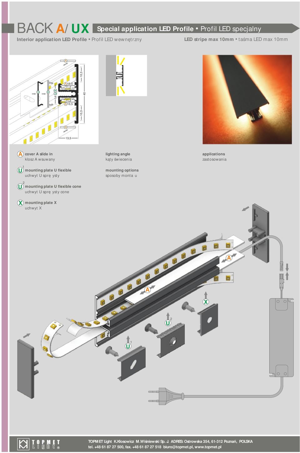 flexible uchwyt sprężysty mounting plate flexible cone uchwyt sprężysty cone mounting plate uchwyt A A TOPMET Light K.