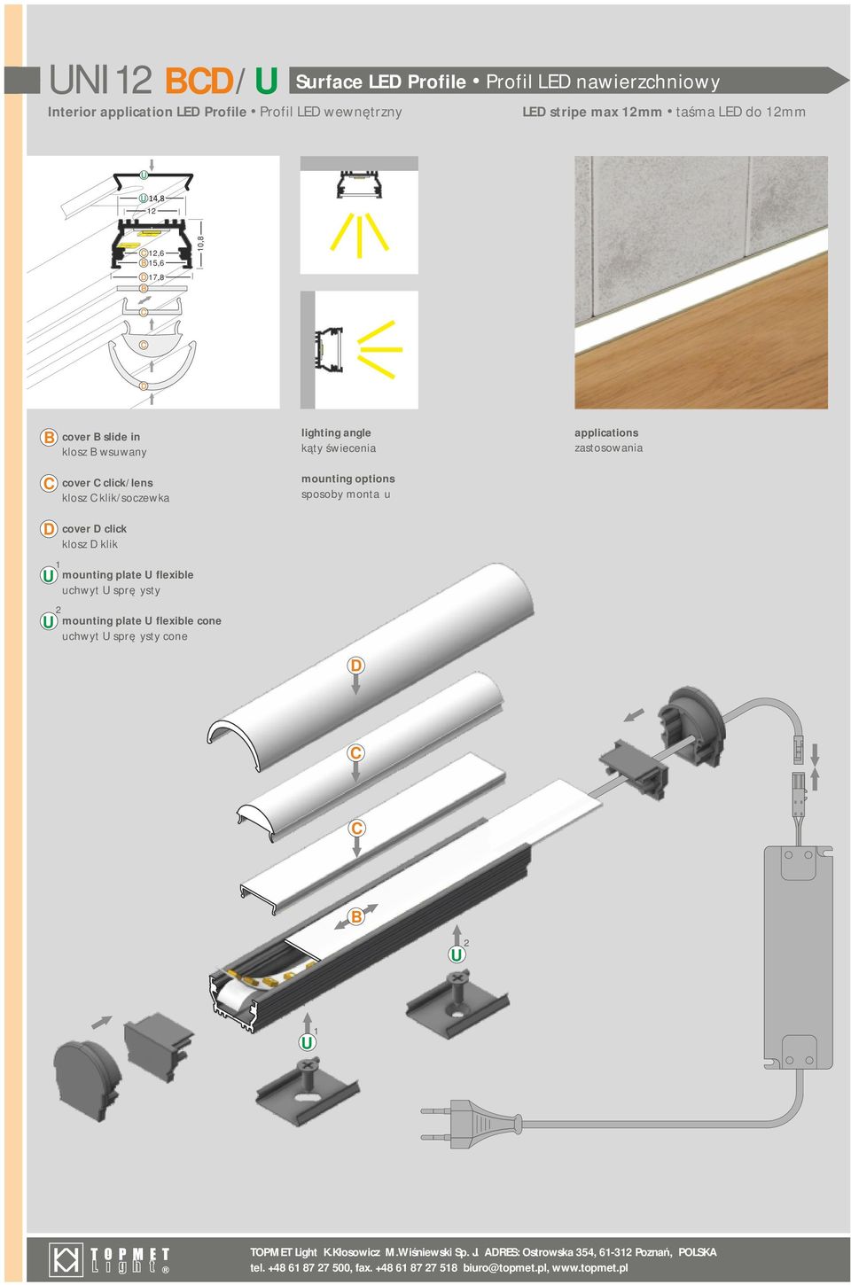 klik mounting plate flexible uchwyt sprężysty mounting plate flexible cone uchwyt sprężysty cone D TOPMET Light K.Kłosowicz M.