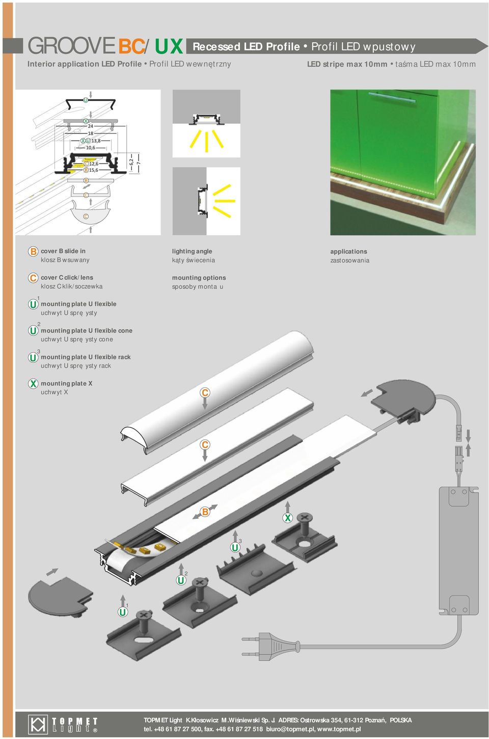 flexible cone uchwyt sprężysty cone mounting plate flexible rack uchwyt sprężysty rack mounting plate uchwyt 3 TOPMET Light K.