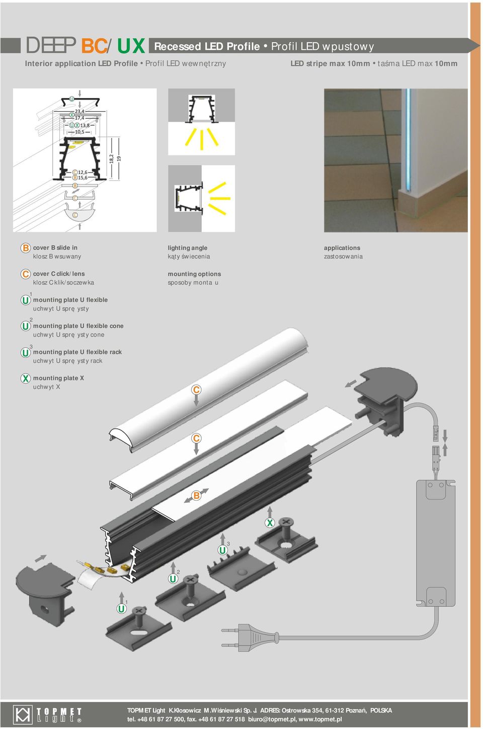 flexible cone uchwyt sprężysty cone mounting plate flexible rack uchwyt sprężysty rack mounting plate uchwyt 3 TOPMET Light K.