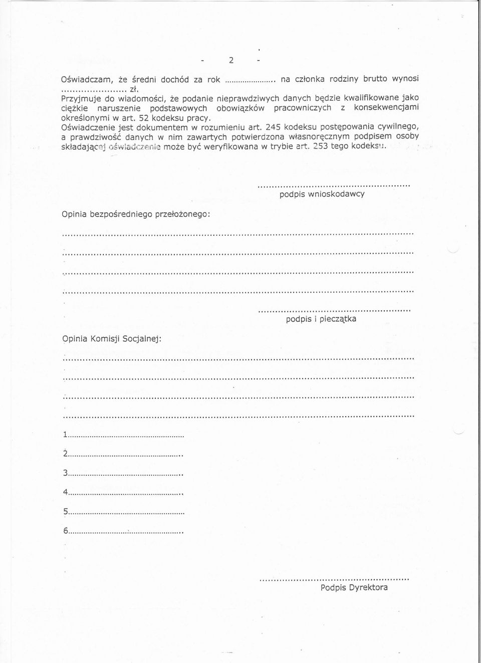 52 kodeksu pracy. Oswiadczenie jest dokumentem w rozumieniu art.