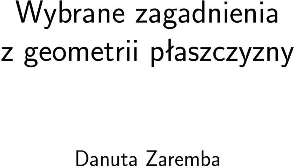 geometrii