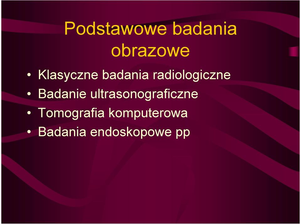 Badanie ultrasonograficzne