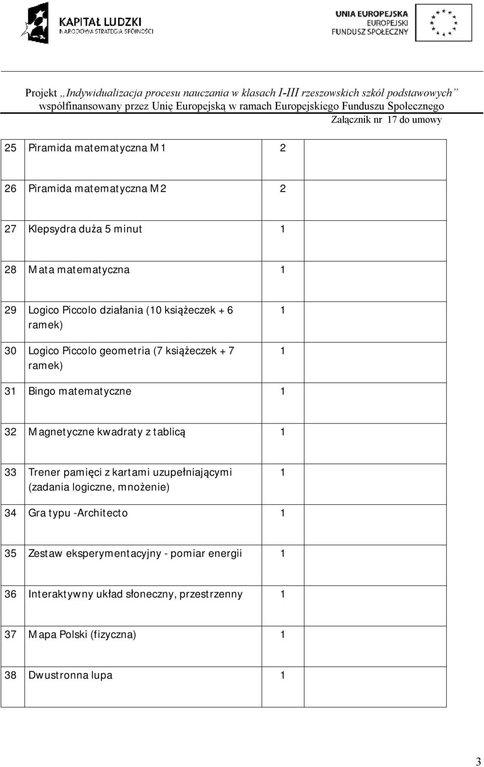 kwadraty z tablicą 33 Trener pamięci z kartami uzupełniającymi (zadania logiczne, mnożenie) 34 Gra typu -Architecto 35