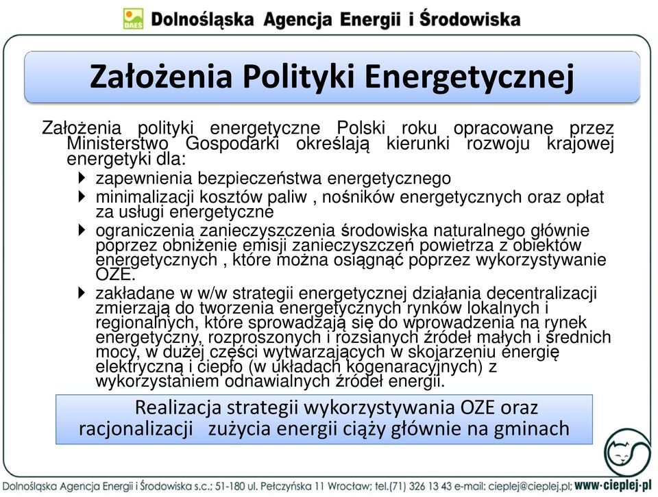 zanieczyszczeń powietrza z obiektów energetycznych, które można osiągnąć poprzez wykorzystywanie OZE.