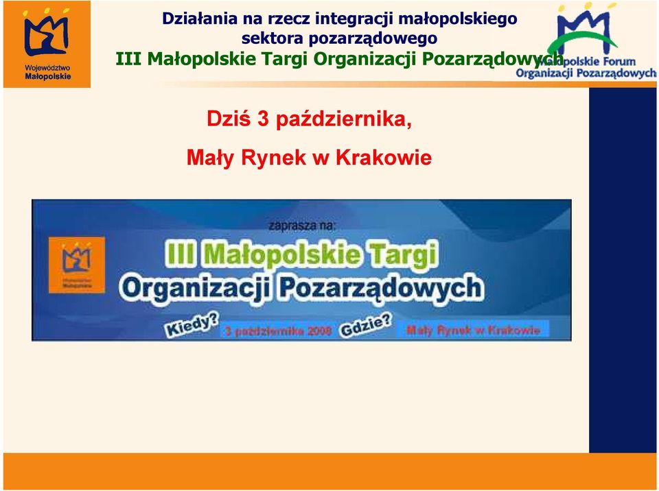 III Małopolskie Targi Organizacji