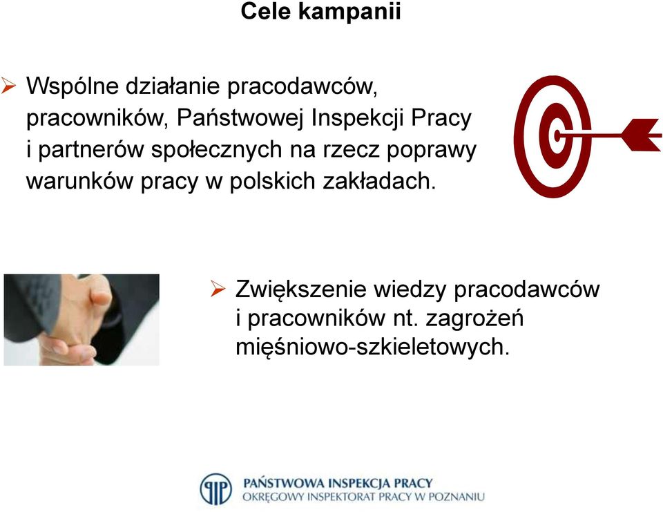 poprawy warunków pracy w polskich zakładach.