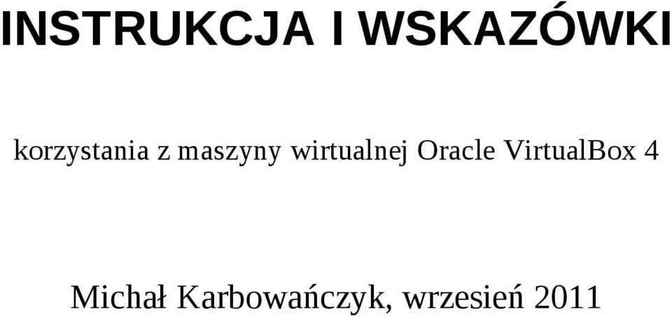 wirtualnej Oracle