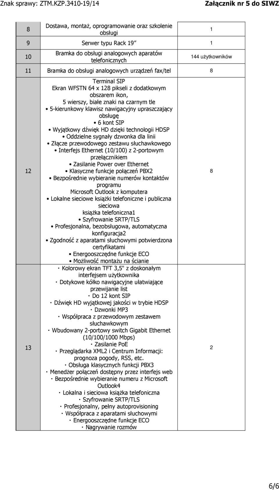 dźwięk HD dzięki technologii HDSP Oddzielne sygnały dzwonka dla linii Złącze przewodowego zestawu słuchawkowego Interfejs Ethernet (10/100) z 2-portowym przełącznikiem Zasilanie Power over Ethernet