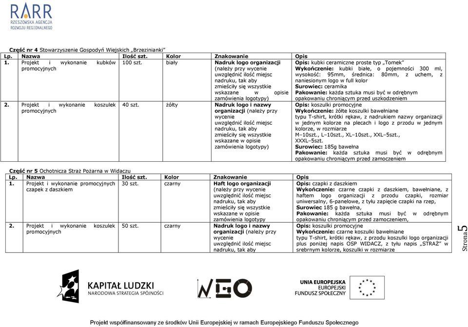 czarny Haft logo organizacji zamówienia logotypy 50 szt.