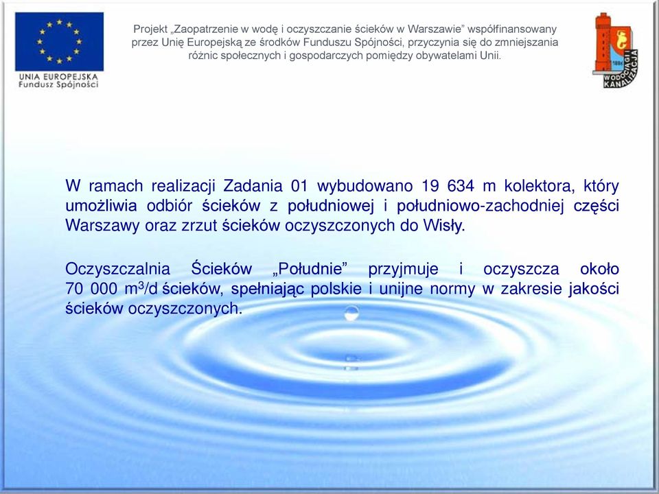 oczyszczonych do Wisły.