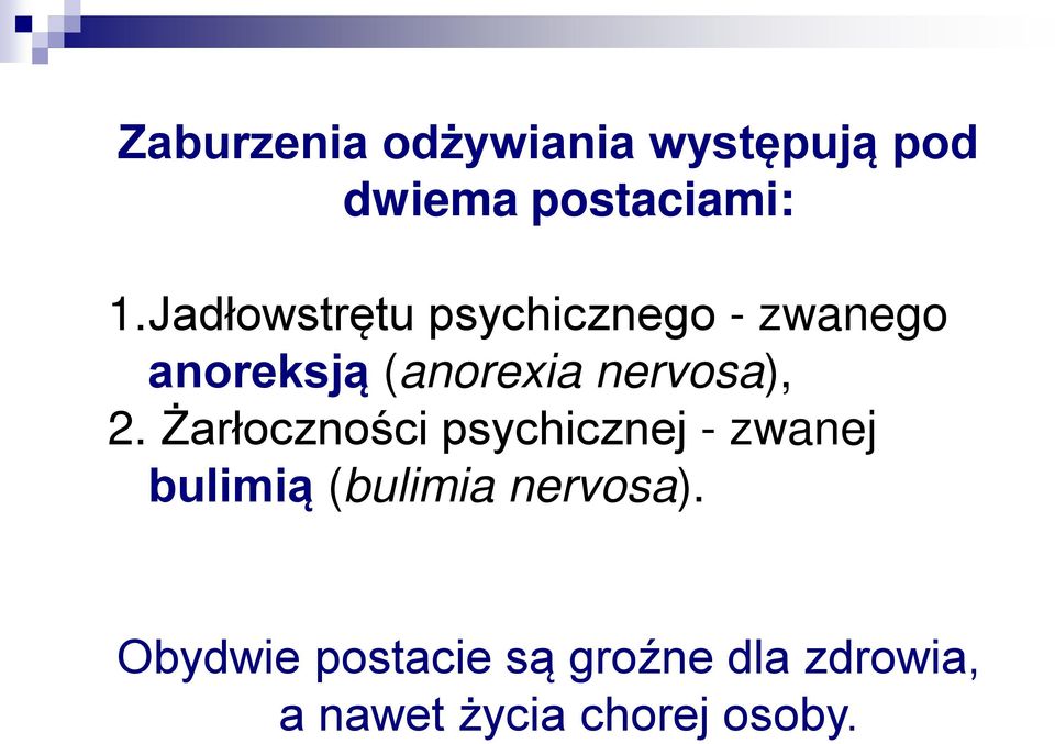 nervosa), 2.