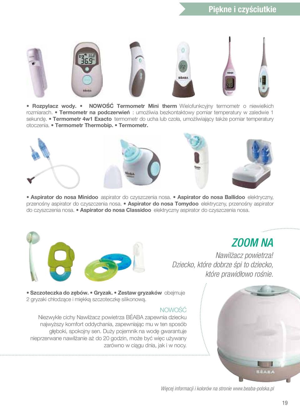 Termometr Thermobip. Termometr. Aspirator do nosa Minidoo aspirator do czyszczenia nosa. Aspirator do nosa Ballidoo elektryczny, przenośny aspirator do czyszczenia nosa.