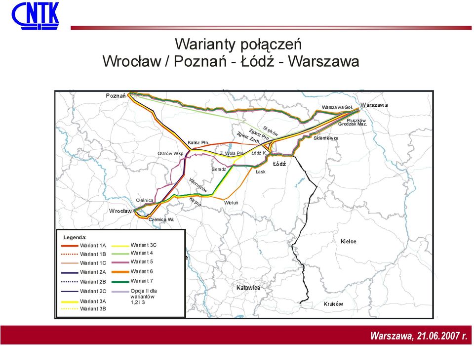 Sieradz Łask Wieruszów Oleśnica Kę pno Wieluń Czernica Wr.