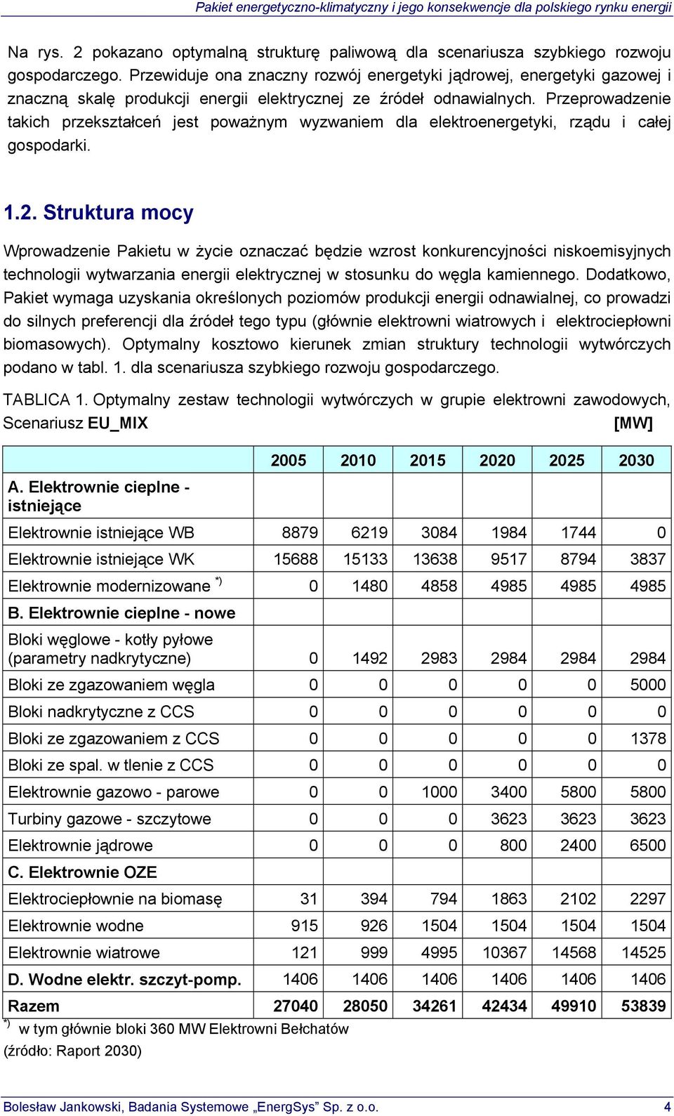 Przeprowadzenie takich przekształceń jest poważnym wyzwaniem dla elektroenergetyki, rządu i całej gospodarki. 1.2.