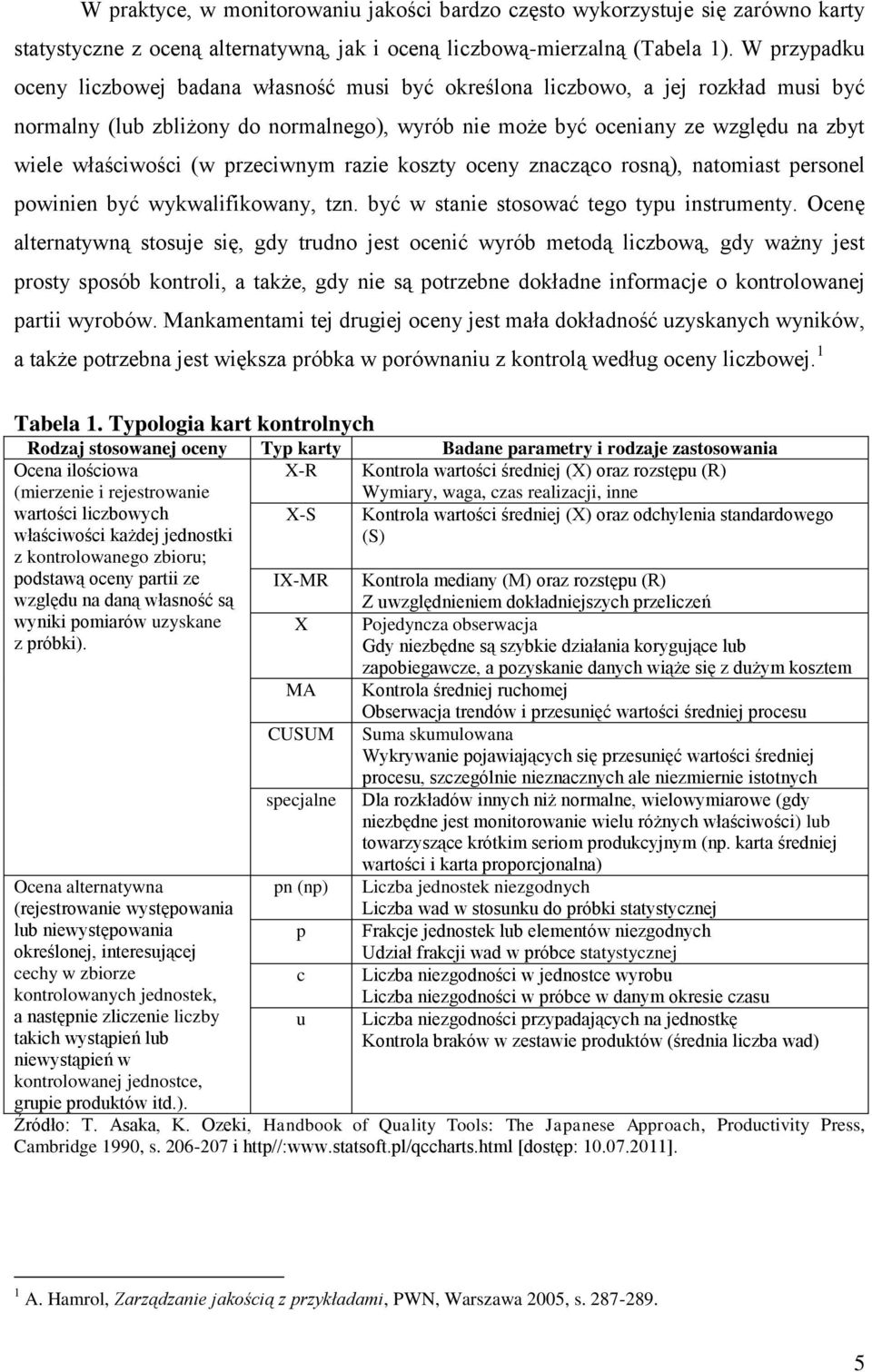 (w przeciwnym razie koszty oceny znacząco rosną), natomiast personel powinien być wykwalifikowany, tzn. być w stanie stosować tego typu instrumenty.