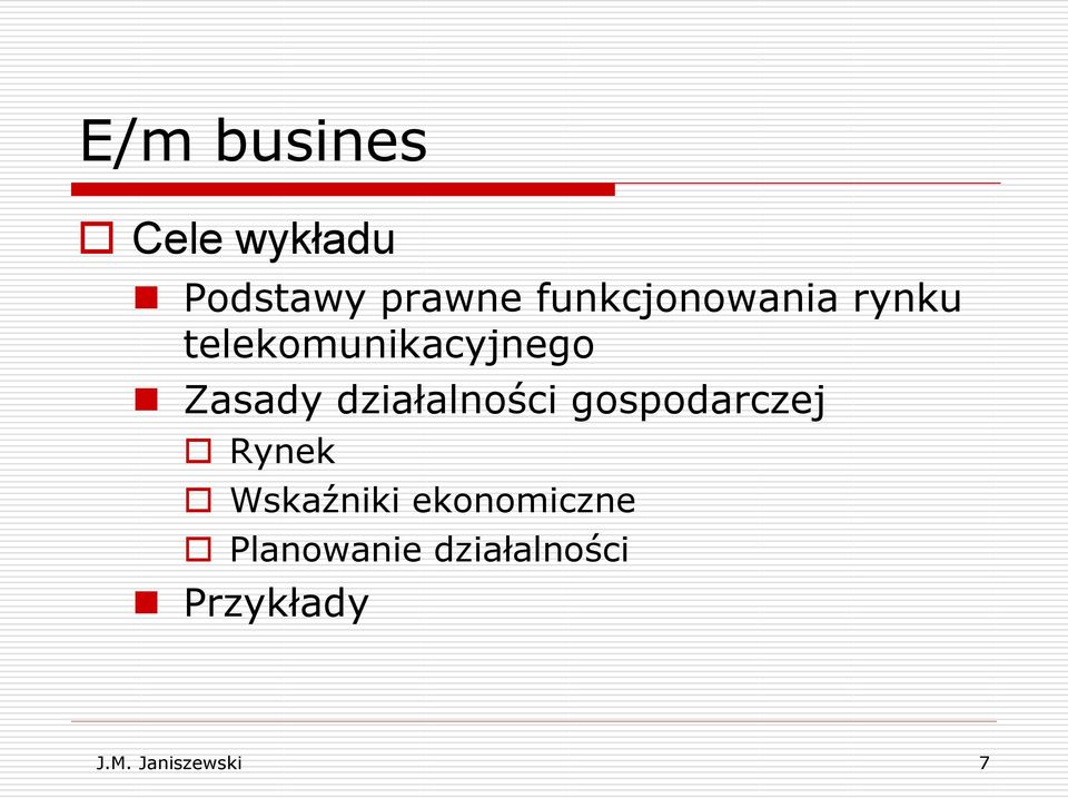 działalności gospodarczej Rynek Wskaźniki