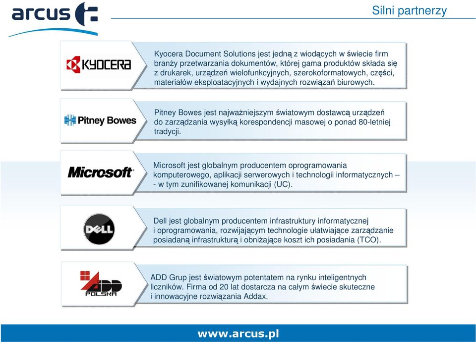 Pitney Bowes jest najważniejszym światowym dostawcą urządzeń do zarządzania wysyłką korespondencji masowej o ponad 80-letniej tradycji.