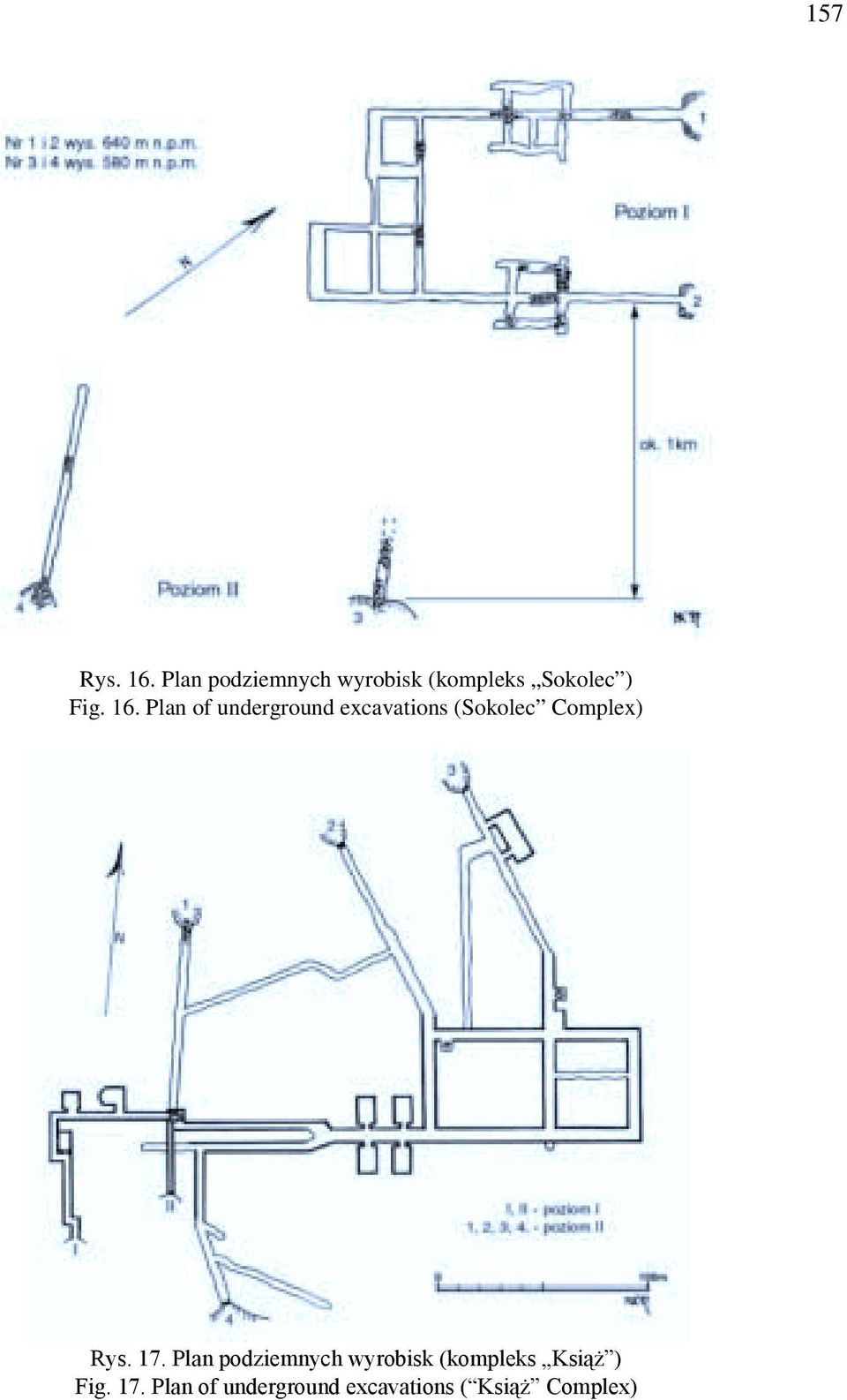Plan of underground excavations (Sokolec Complex) Rys.