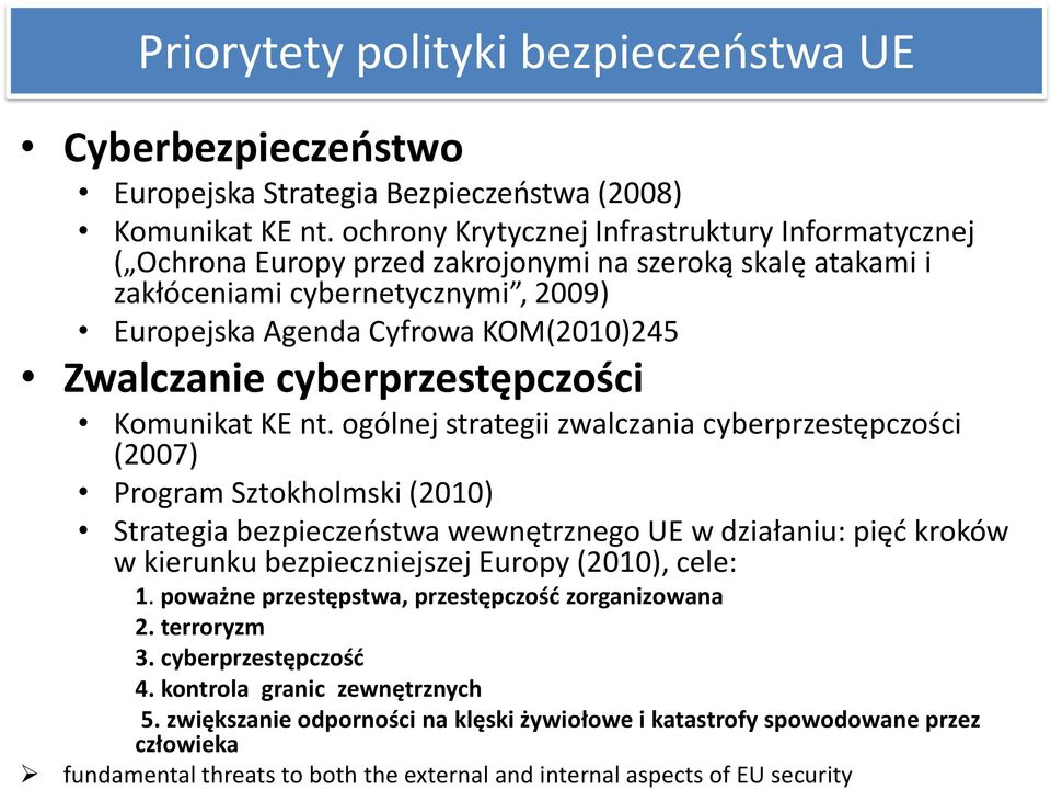 cyberprzestępczości Komunikat KE nt.