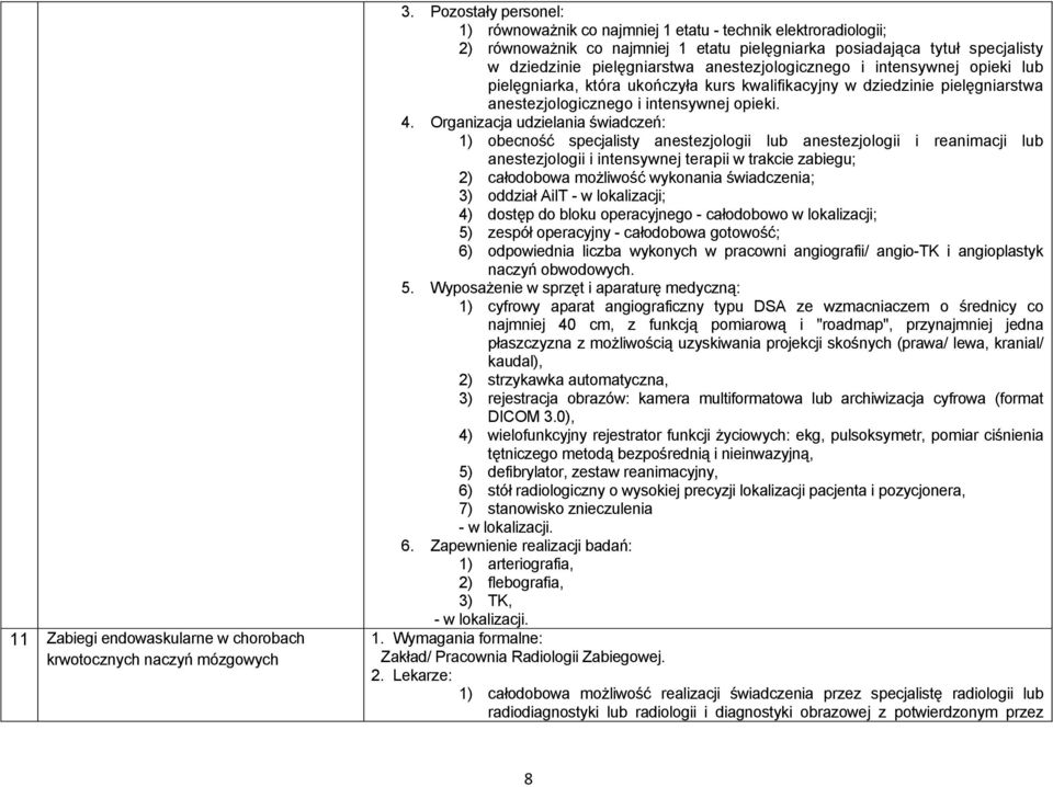 anestezjologicznego i intensywnej opieki lub pielęgniarka, która ukończyła kurs kwalifikacyjny w dziedzinie pielęgniarstwa anestezjologicznego i intensywnej opieki. 4.