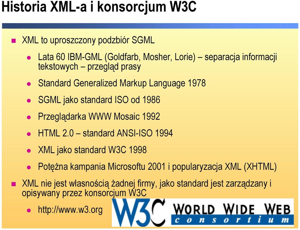 WWW Mosaic 1992 HTML 2.