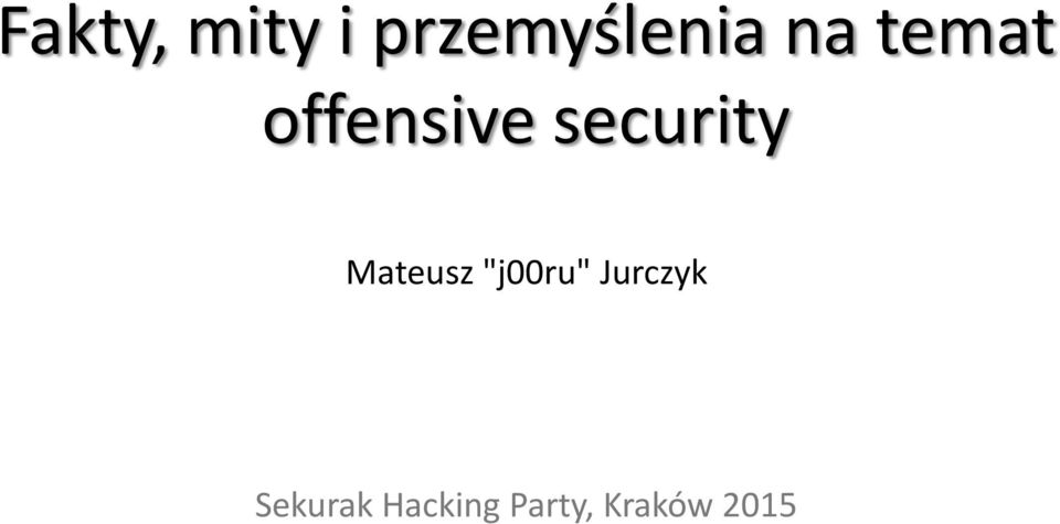 Mateusz "j00ru" Jurczyk