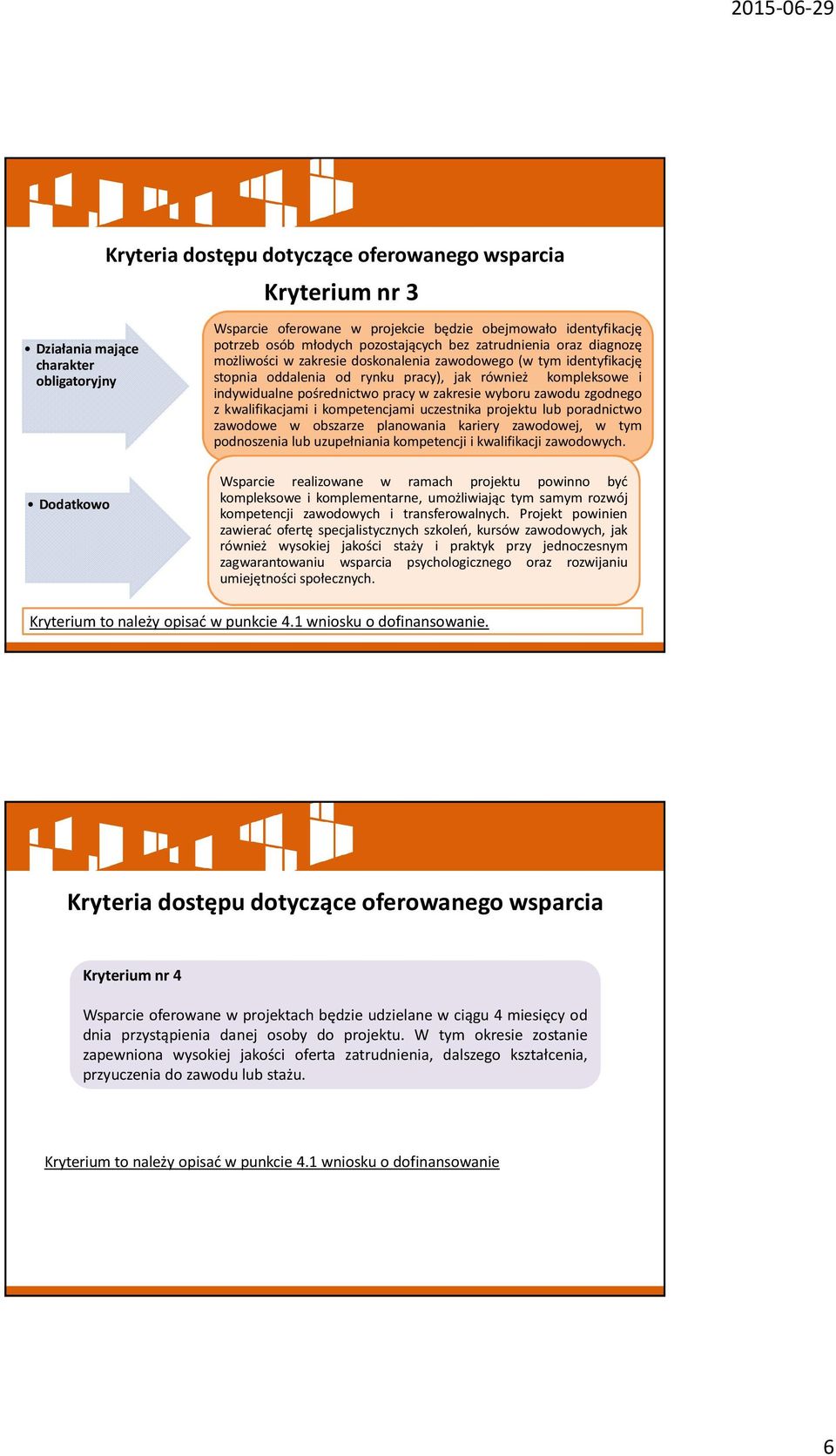 pracy w zakresie wyboru zawodu zgodnego z kwalifikacjami i kompetencjami uczestnika projektu lub poradnictwo zawodowe w obszarze planowania kariery zawodowej, w tym podnoszenia lub uzupełniania