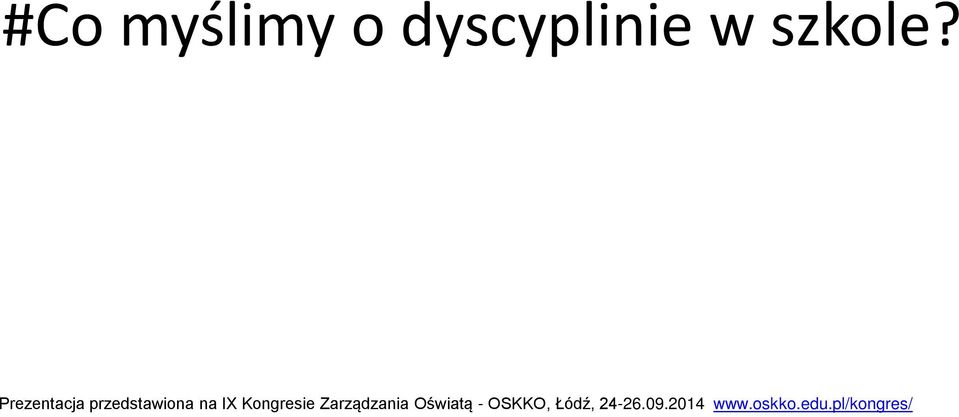 Kongresie Zarządzania Oświatą -