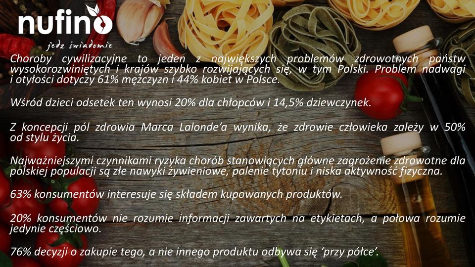 Z koncepcji pól zdrowia Marca Lalonde a wynika, że zdrowie człowieka zależy w 50% od stylu życia.