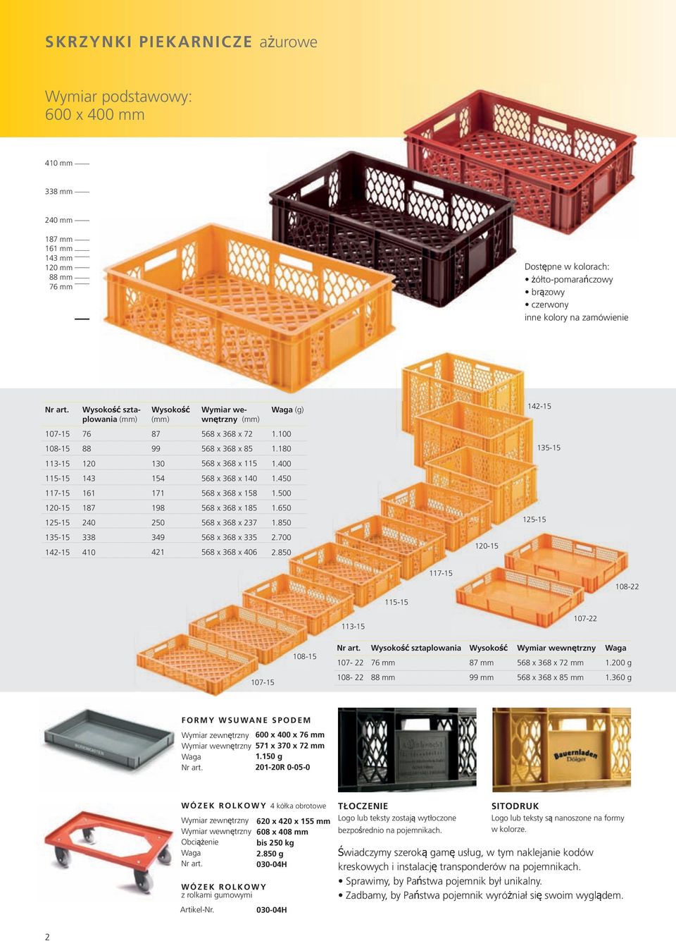 450 117-15 161 171 568 x 368 x 158 1.500 120-15 125-15 187 240 198 250 568 x 368 x 185 568 x 368 x 237 1.650 1.850 125-15 135-15 142-15 338 410 349 421 568 x 368 x 335 568 x 368 x 406 2.700 2.