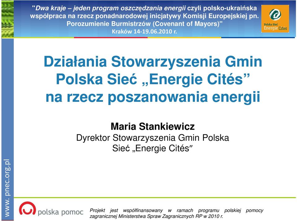 poszanowania energii Maria Stankiewicz